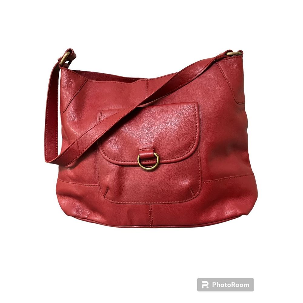 Leather Bag Purse Red Handmade In India NEW